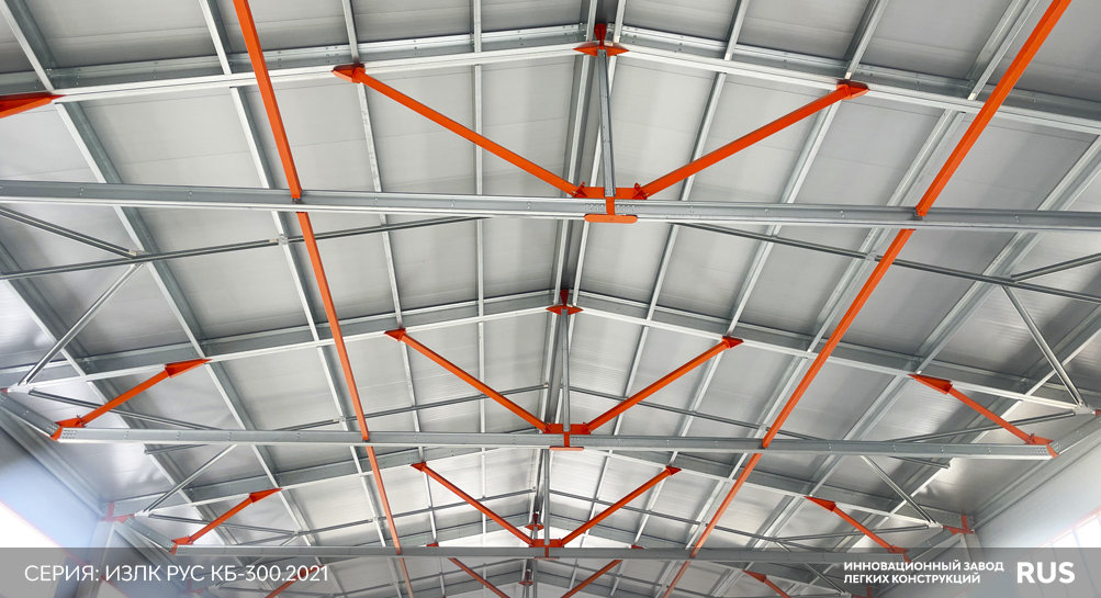 Быстровозводимое здание с железобетонными колоннами в д. Сырьево
